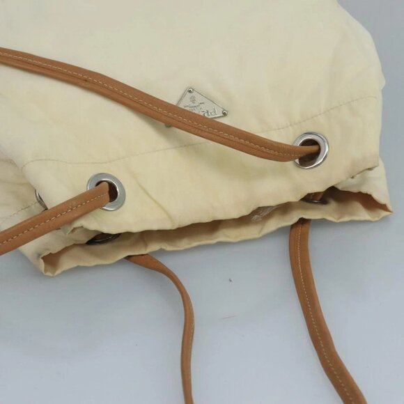 PRADA Shoulder Bag Nylon White Auth 109902 - Picture 7 of 15